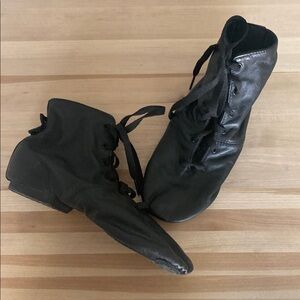 Black Leather Dance Shoes